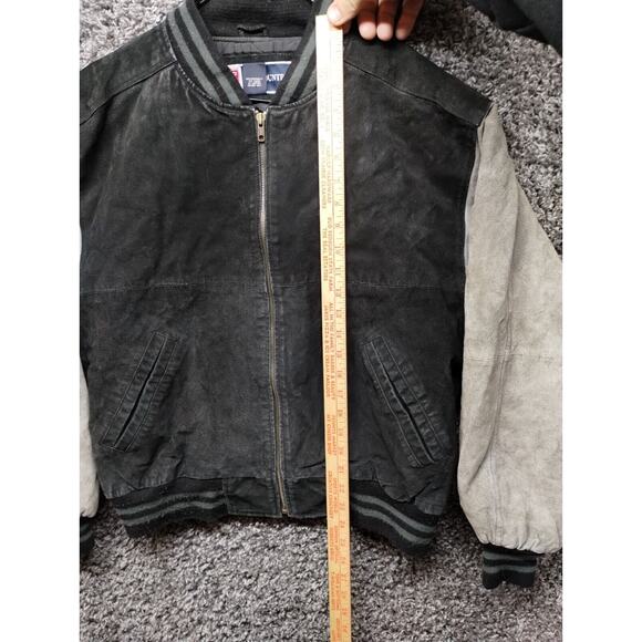 Free Country Black and Gray Bomber Jacket - Picture 5 of 13